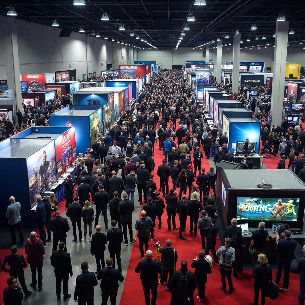 Melbourne Pixel Expo crowd and exhibition hall